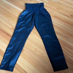 Jessica Simpson Faux Leather Maternity Pants